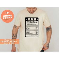 dad nutrition facts shirt, nutrition fact, father's day shirt, dad gift ideas, funny dad shirt, father shirt, fathers da