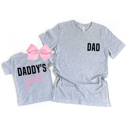 fathers day gift from daughter, first fathers day shirt matching daughter, dad and baby girl shirts
