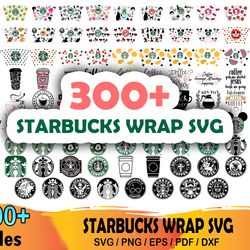 300 starbucks wrap bundle svg, starbucks svg, starbuck logo svg