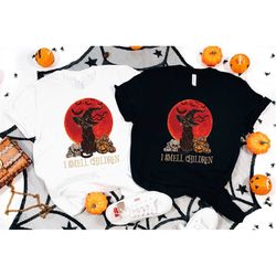 Black Cat Halloween Shirt, I Smell Children Shirt, Hocus Pocus Shirt, Sanderson Sisters Shirt, Happy Halloween Shirt, Ha