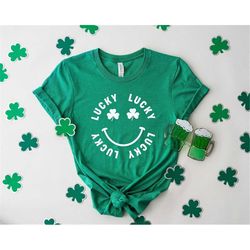lucky clover shirt, st. patricks day sweater, 4 leaf clover shirt, irish gifts, lucky tee, women st patricks day shirt,