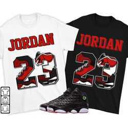 number 23 jd unisex sneaker shirt match retro playoffs 13s tee, jordan 13 playoffs t-shirt