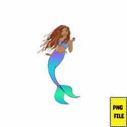 new black mermaid png, little mermaid png bundles, black mermaid png, black girl mermaid, princess cut files, cricut