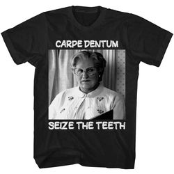 carpe dentum seize the teeth mrs doubtfire t shirt, mrs doubtfire shirt, mrs doubtfire tshirt, drama film shirt