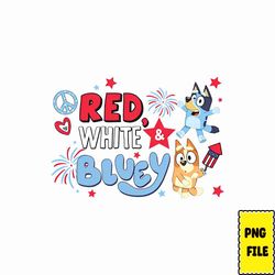 red white bluey character 4th july png i new bluey usa 4th of july png bundle | matching 4th of july bluey png