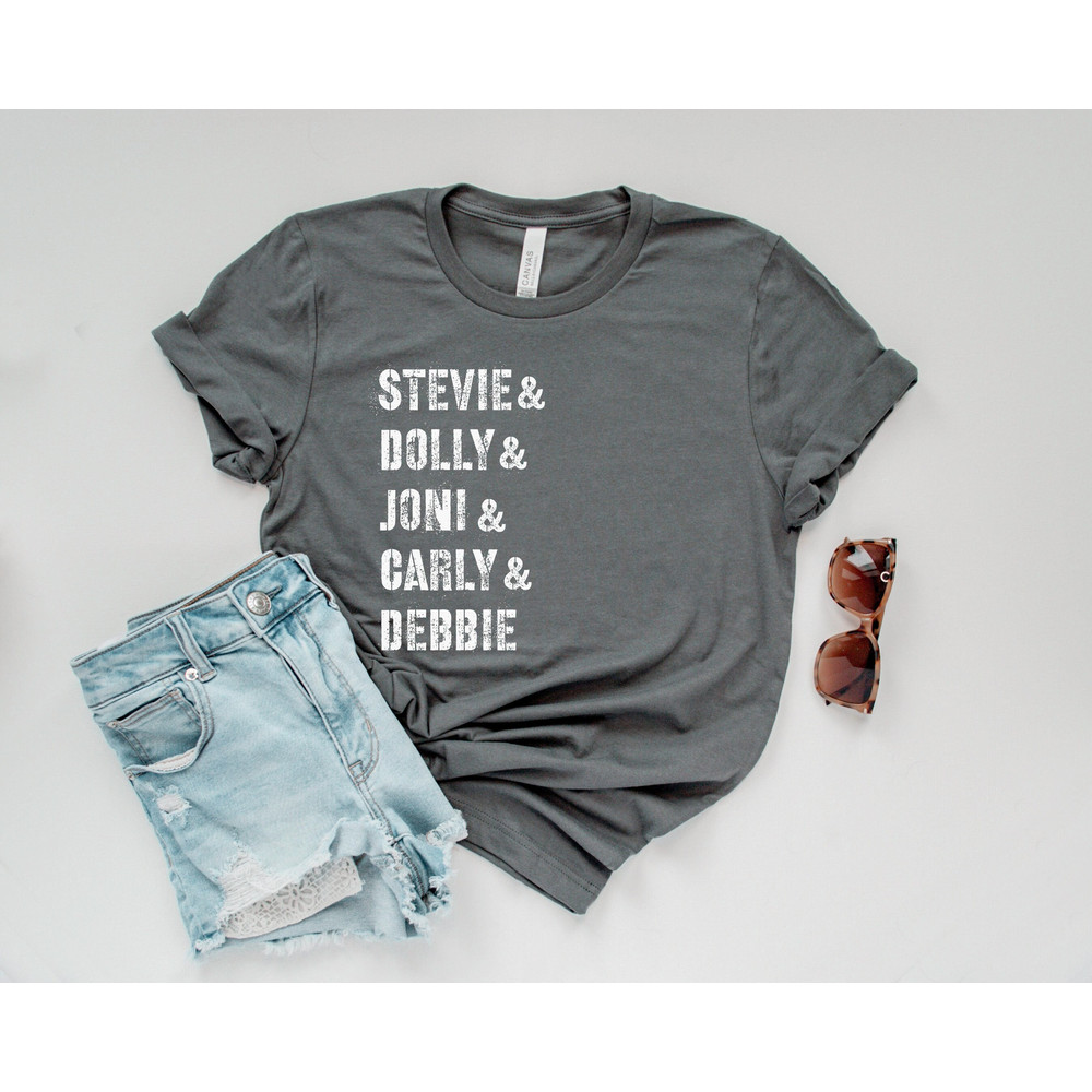 CUSTOMIZABLE Women Of Rock Shirt, Female Singers Name List Shirt, Gift For Music Lover, Iconic Musicians Ampersand Band Tee - 1.jpg