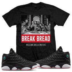 jordan retro 13 playoff 13s sneaker shirt to match, jordan 5 retro break bread t-shirt, sneaker shirt