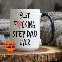gift for step dad, bonus dad gift, step dad mug, funny step dad coffee mug, gift for step dad, step dad valentines, gift