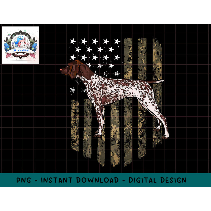Camo American Flag German Shorthaired Pointer 4th Of July png, sublimation.jpg