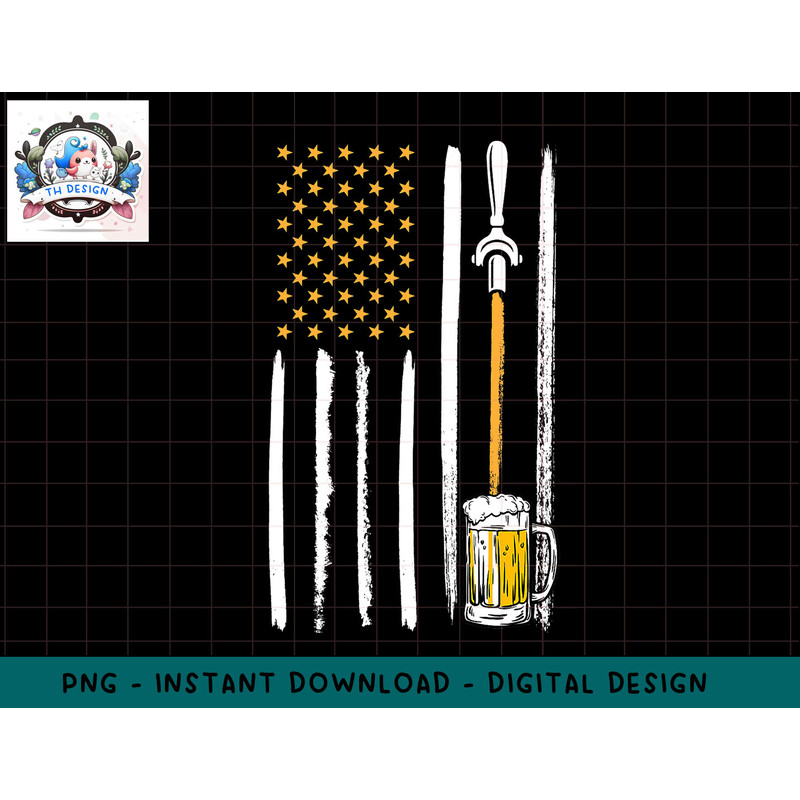 Craft Beer American Flag USA 4th July Brewery Alcohol Lovers png, sublimation.jpg