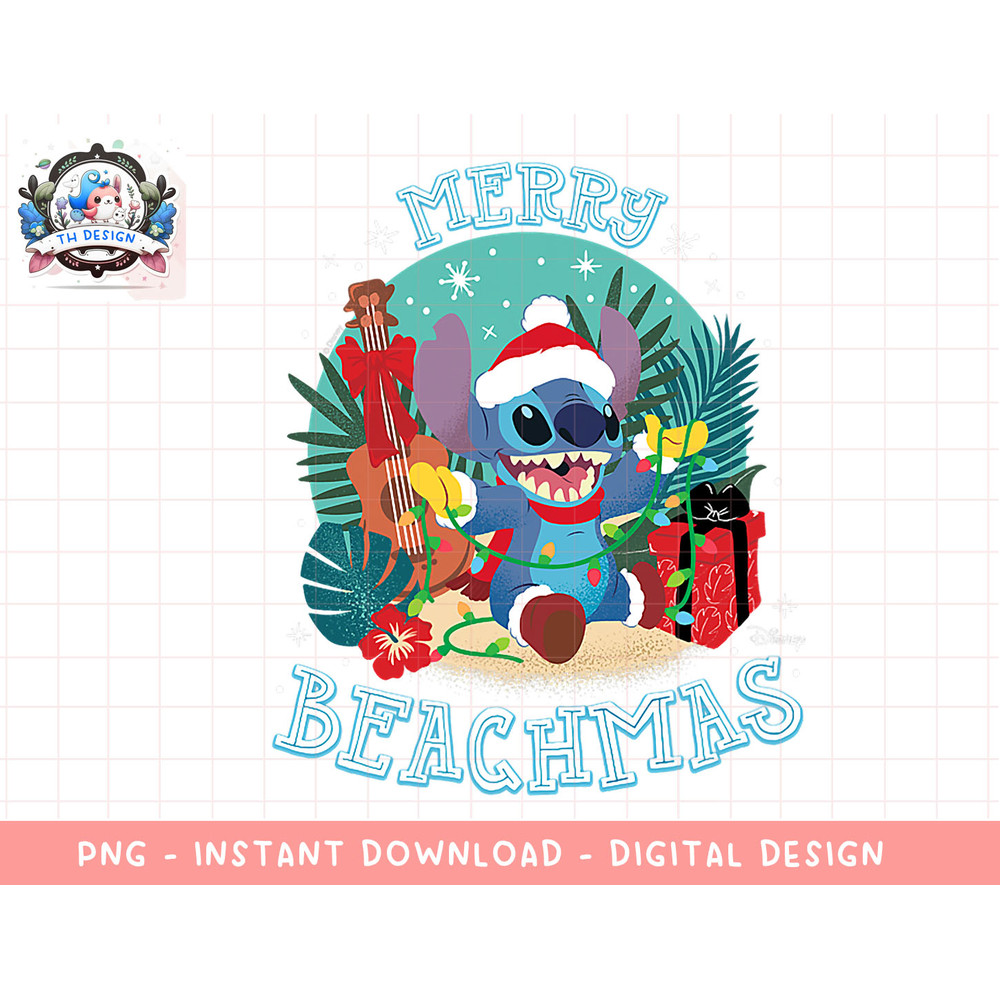 Disney - Lilo & Stitch Merry Beachmas png, sublimation.jpg