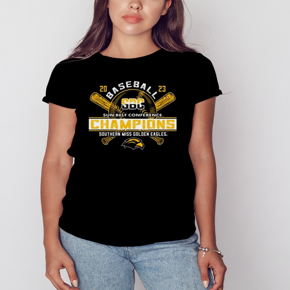 Southern Miss Golden Eagles 2023 Sun Belt Baseball Conference Champions shirt, Unisex Clothing, Shirt for men women