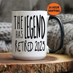 the legend has retired personalized mug, the legend has retired, retirement gift for men, retirement gifts for men, reti