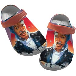 retro prince akeem coming to america clog shoes unisex, coming to america crocs, movie clog shoes, movie crocs