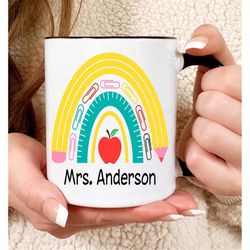 personalized teachers coffee mug,  teachers gift, teachers appreciation, teacher cup, teacher mug, gift for teacher, gif