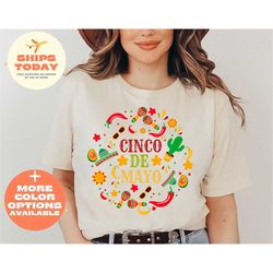 cinco de mayo mexican fiesta 5 de mayo t-shirt, fiesta party shirt , mexican festival gift shirt, happy cinco de mayo sh