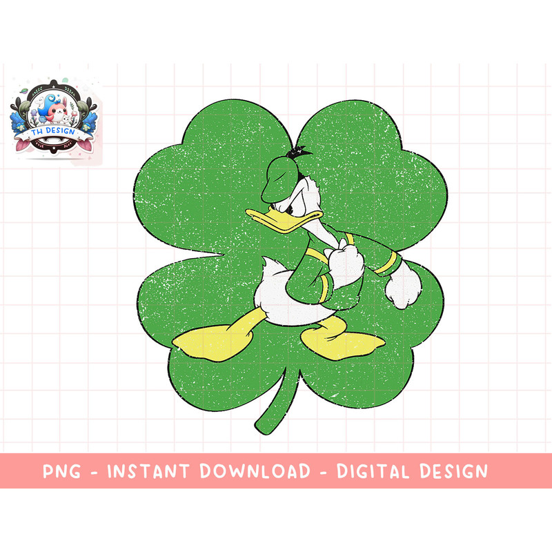 Disney Donald Duck Retro Shamrock St. Patrick s Day png, sublimation.jpg