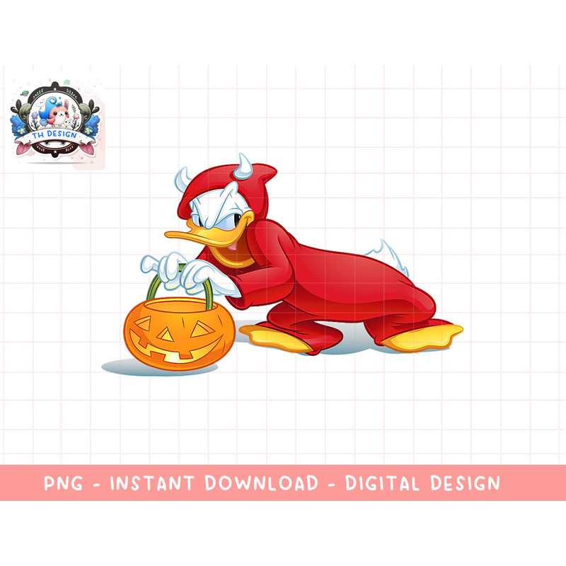 Disney Halloween Donald Duck Devil png, sublimation.jpg