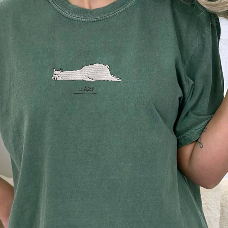 Animal EMBROIDERED shirt, comfort colors embroidered t-shirt, embroidered shirt, animal t-shirt, embroidery, comfort colors shirt - 1.jpg