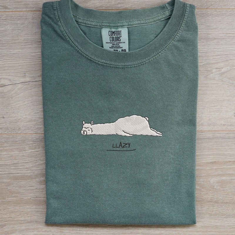 Animal EMBROIDERED shirt, comfort colors embroidered t-shirt, embroidered shirt, animal t-shirt, embroidery, comfort colors shirt - 2.jpg