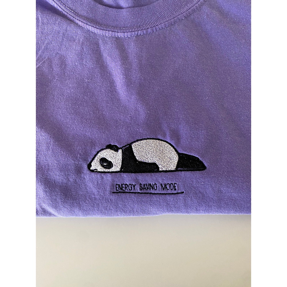 EMBROIDERED t-shirt, embroidered shirt, comfort colors shirt, comfort colors embrodiered shirt, embroidered t-shirt, panda shirt, funny - 3.jpg