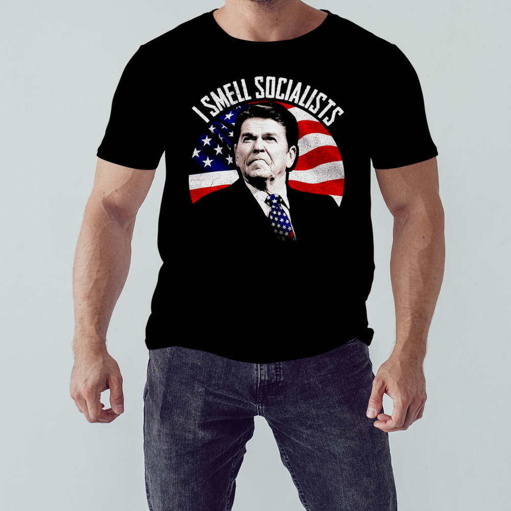 Ronald Reagan i smell socialists shirt, Unisex Clothing, Shirt for men women, Graphic Design, Unisex Shirt