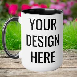 15 oz mug, 15 oz color mug, create your design text here, 15 oz coffee mug, 12 oz camping mug gift, gift for birthday, 1