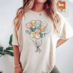 disney mickey balloons comfort colors shirt, colorful vacay shirt, disney aesthetic shirt, disneyworld shirt
