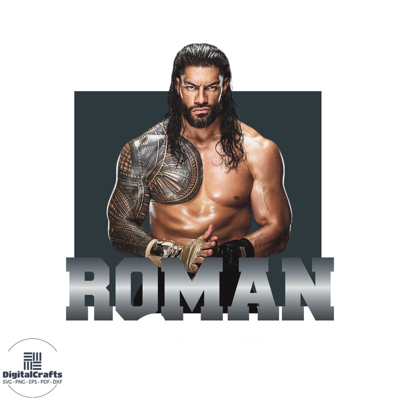 WWE Roman Reigns Png Silhouette Sublimation Files