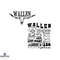 Retro Wallen Full Tracks List Western Country Music Bull Skull Svg