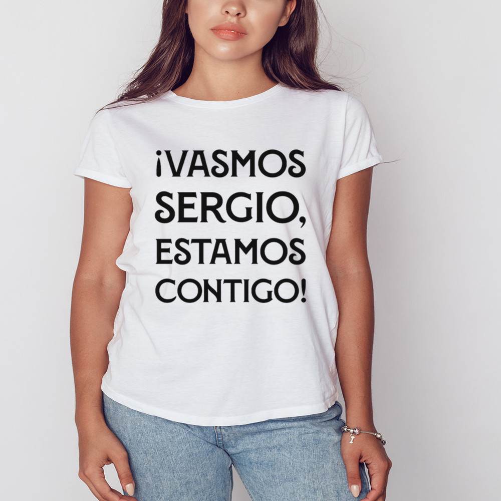 Ivamos sergio estamos contigo shirt, Unisex Clothing, Shirt for men women, Graphic Design, Unisex Shirt