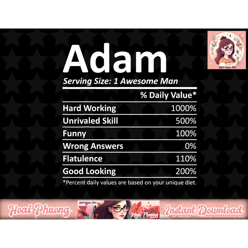 ADAM Nutrition Funny Birthday Personalized Name Gift Idea png, instant download.jpg