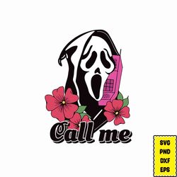 call me svg, no you hang up first svg, no you hang up png svg eps, funny horror scream png, horror movie halloween png