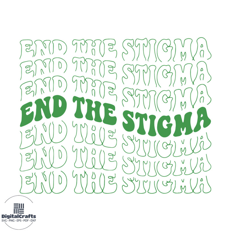 End The Stigma Mental Health Matters SVG Cutting Files