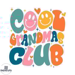 cool grandmas club svg for cricut sublimation files