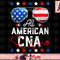 All American CNA Life American Flag Sunflower 4th Of July png, instant download.jpg