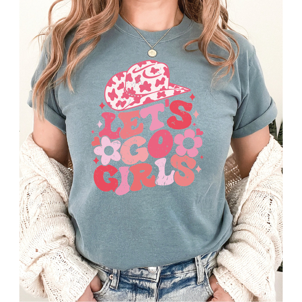 Lets Go Girls Comfort Colors Shirt , Retro Lets Go Girls Bachelorette Party Shirt, Bridal Party Shirt, Nashville Girls Trip Shirt, Gift436 - 2.jpg