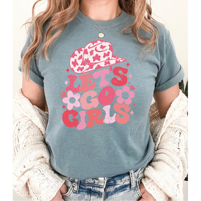 Lets Go Girls Comfort Colors Shirt , Retro Lets Go Girls Bachelorette Party Shirt, Bridal Party Shirt, Nashville Girls Trip Shirt, Gift436 - 2.jpg