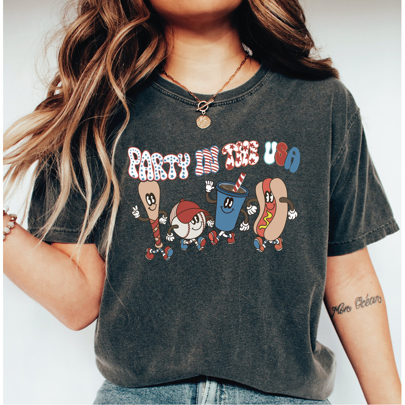 Retro Party in The USA Shirt, Independence Day Shirt, 4th of July Shirt, 4th of July Toddler Youth Women Men Shirt G-416 - 1.jpg