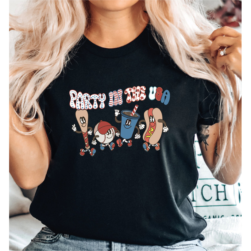 Retro Party in The USA Shirt, Independence Day Shirt, 4th of July Shirt, 4th of July Toddler Youth Women Men Shirt G-416 - 3.jpg