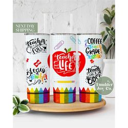 teacher life, teacher tumbler, teacher gifts, teacher appreciation gift, teacher appreciation week t-432