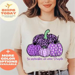 in september we wear purple shirt, alzheimers awareness shirt, alzheimer's awareness support squad, alzhiemer's awarenes