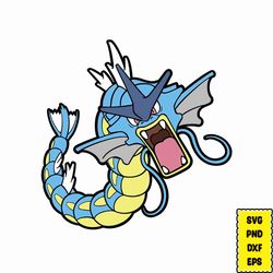 pokemon gyarados svg, pokemon bundle, pokemon svg, pokemon cricut, pokemon png, pikachu svg, charizard togepi charamande