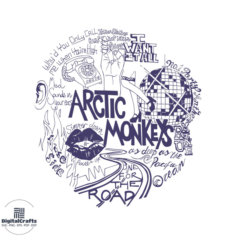 Arctic Monkeys Music Tour Jan Trending SVG Graphic Designs Files