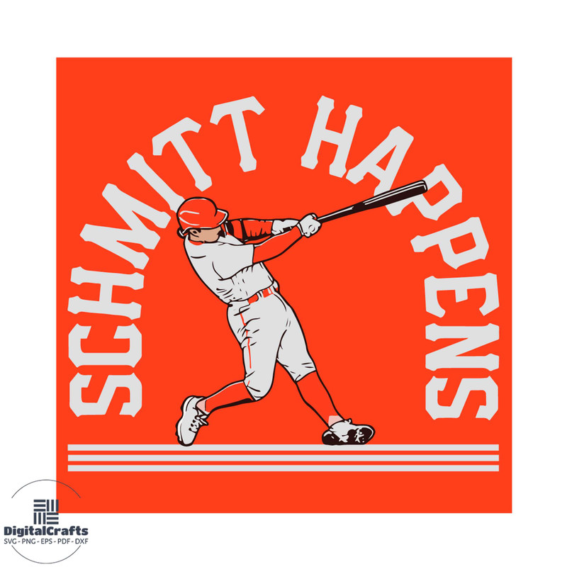 Casey Schmitt Happens San Francisco Giants Player SVG Cutting Files