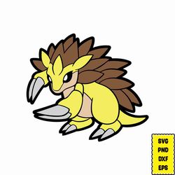 pokemon sandslash svg, pokemon svg bundle, pokemon clipart, pikachu svg, pokemon layered, pokemon birthday svg download