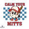 Baseball Game Day Calm Your Mitts SVG Graphic Design Files