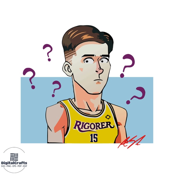 Austin Reaves Lakers Cartoon Funny SVG Graphic Design Files