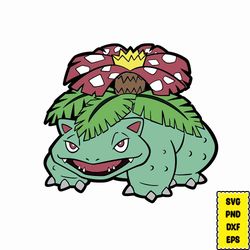pokemon venusaur svg, pokemon svg, pokemon cricut, pokemon layered, pokemon png, pikachu svg, pokemon clipart, svg files