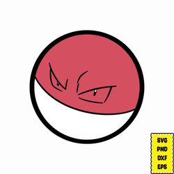 pokemon voltorb svg, pokemon svg, pokemon cricut, pokemon layered, pokemon png, pikachu svg, pokemon clipart, svg files